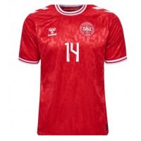 Dänemark Mikkel Damsgaard #14 Heimtrikot EM 2024 Kurzarm